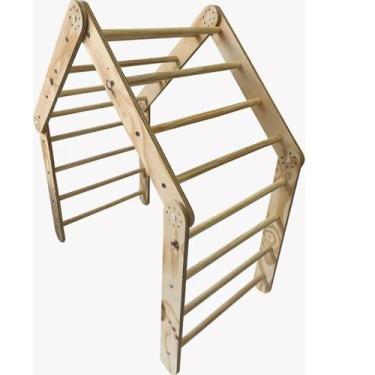 Imagem de Triangulo Pikler Articulado Infantil Escolar Em Compensado - Apoderosa