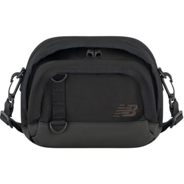 Imagem de Bolsa tiracolo New Balance para homens e mulheres, preta, tamanho único, Preto