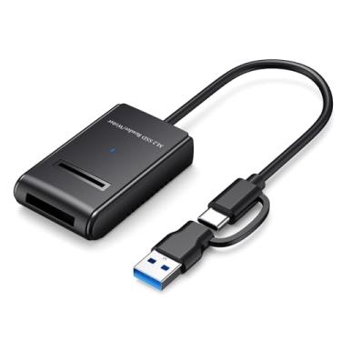 Imagem de Sintech Estação de ancoragem NVME para USB 3.0, SSD M.2 SATA para gabinete externo portátil tipo C para SSD M.2 (M Key) NVMe e SSD baseado em SATA (chave B+M) compatível com Thunderbolt 4/3 (cabo
