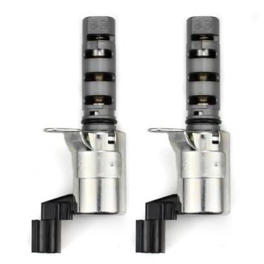 Imagem de VehiclePro Solenoide de temporização variável do motor da válvula de pressão VVT 15330-40020 de 2 peças, solenoide de temporização de válvula variável, para Toyota Vitz Yaris Passo