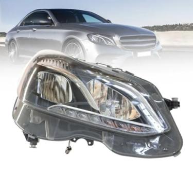 Imagem de Lâmpada de neblina esquerda direita LED luz diurna frontal LED conjunto de farol luz ampla compatível com E-Class W212 2014-2016 2128202239 (direita)