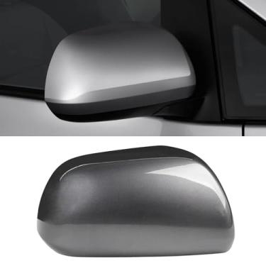 Imagem de Compatível com Toyota Sienna 2012-2020 tampa do espelho do lado direito do passageiro, substituição da tampa do espelho retrovisor da porta lateral cinza sem luz de seta para Sienna substitui para