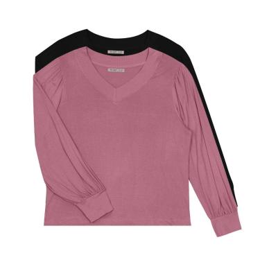 Imagem de Blusa Manga Longa Feminina Plus Size Secret S00860-Feminino