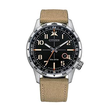 Imagem de Citizen Relógio masculino Eco-Drive Weekender Avion Field em aço inoxidável com pulseir...