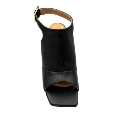 Imagem de Sandalia Feminina Vizzano Salto Grosso Open Boot 6464.129 Salto Baixo 