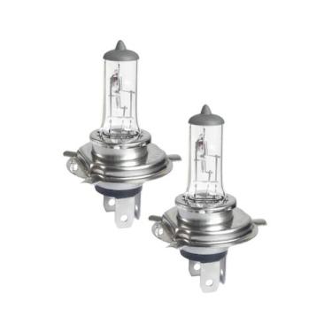 Imagem de Par Lâmpada Halógena automotiva Standard 55/60W 12v H4 Farol Alto e Ba
