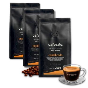 Imagem de Café Cafezale em Grãos Equilibrado Kit 3 Pacotes de 250g