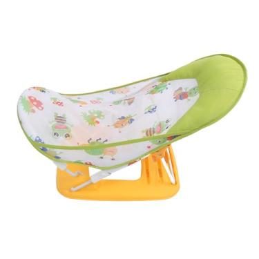 Imagem de Zhjvihx Assento de Apoio Ao Banho de bebê, Dobrável Cadeira de Banho de bebê Resistente a Portátil Portátil Versátil Ergonômico 3 Ajustável para Recém -nascido para Pia