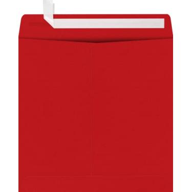 Imagem de LUXPaper Envelopes quadrados para convite | Peel & Press | 23 cm x 23 cm | Vermelho rubi | 36 kg Texto | 50 Qtd