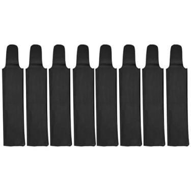 Imagem de 8 bolsas de crina de cavalo - bolsas de crina para cavalos protegem a crina equina do sol, vento e sujeira - evita emaranhados, quebra e fricção - nylon durável - lavável e fácil de usar (preto)