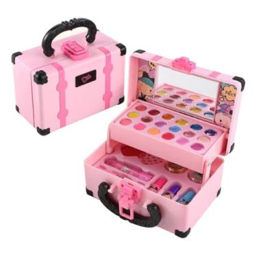 Imagem de Conjunto De Maquiagem Infantil Lavável 32 Peças Com Estojo