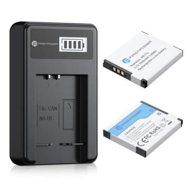 Imagem de Bateria de reposição e carregador USB para Canon PowerShot - FirstPowe
