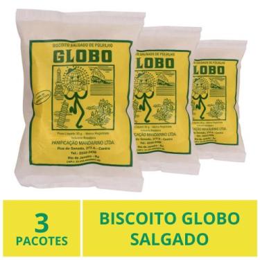 Imagem de Biscoito Globo Rio de Janeiro, Salgado, 3 Pacotes 30g
