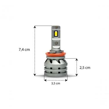 Imagem de Kit Lampada Tarponn Tp-6123 Led Tx5 H8-h9-h11-h16-a Pro