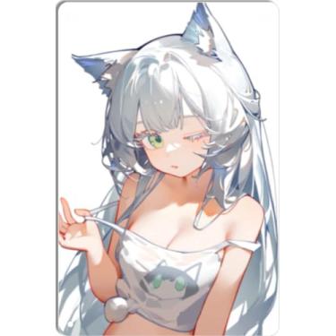 Imagem de DKLOWK Bikini Sexy Anime Girl Hot Metal Poster Placa de Decoração de Parede para Casa Bar Clube Quarto Banheiro Homem Caverna Otaku 20 x 30 cm