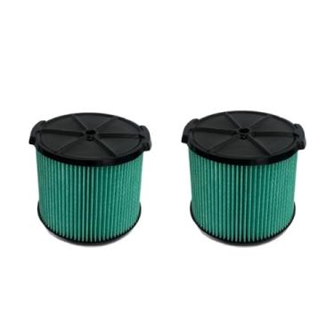 Imagem de Pacote com 2 filtros de mídia HEPA para aspirador de pó Ruiqiwei WS13045F de 5 camadas compatível com peças de aspirador de pó úmido/seco de 3 a 4,5 galões Workshop