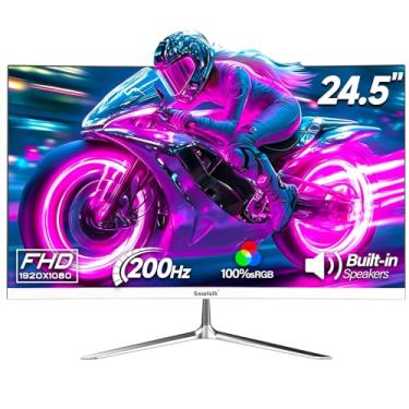 Imagem de Gawfolk Monitor de jogos 24,5 polegadas 200Hz alto-falantes embutidos, monitor de PC 180hz FHD 1080p monitores de computador sem moldura, VA, sRGB 100%, DisplayPort, HDMI, cuidados com os olhos