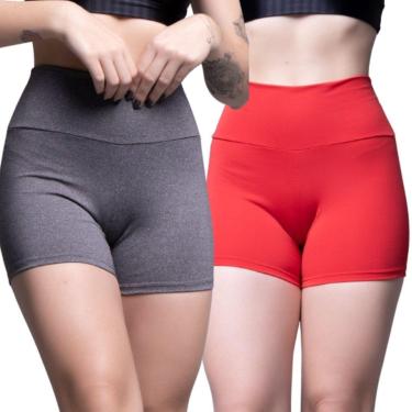 Imagem de KIT 2 Short Suplex Liso Serra e Mar Roupa Para Academia Treino Moda Fitness-Feminino