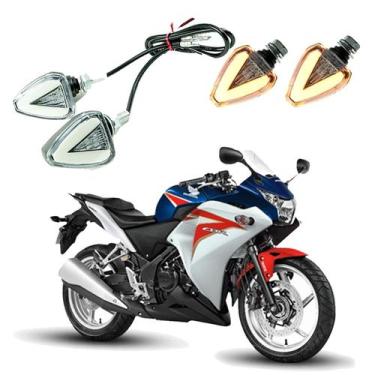 Imagem de KIT 4 Setas Esportiva Pisca de Led Modelo P07 para Moto Honda CBR 250R