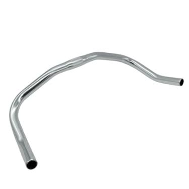 Imagem de IEUDNS Guidão de bicicleta de montanha, acessórios para guidão de downhill, de bicicleta BMX confortável, profissional, barra curvada, Prata Brilhante