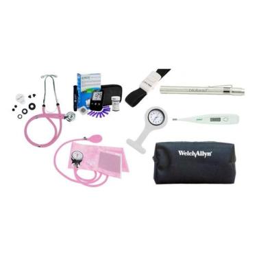 Imagem de Kit Acadêmico De Enfermagem Esfigmo e Rappaport Premium Várias Cores -