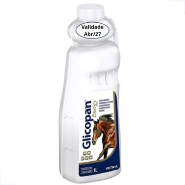 Imagem de Glicopan Energy 1 Litro Suplemento Aminoácido Para Cavalos - Vetnil