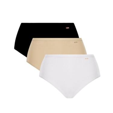 Imagem de Kit 3 Calcinhas Clássicas Alta Loba Lupo 40351-001, Sortido, XXG