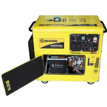 Imagem de Gerador diesel 8000 silenc. 127/220v pe - matsuyama