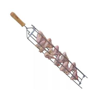 Imagem de Espeto Especial para Churrasco de Asa, Asinha Frango 72cm - OUTRAS MAR