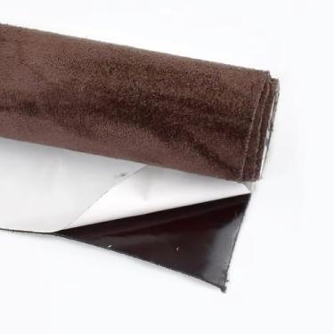 Imagem de Self-Adhesive Velvet Fabric (20x30cm, 1PC) – 0.8mm Thick Synthetic Suede for Car Roof Lining, DIY Projects, Durable(Coffee)