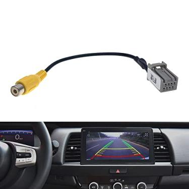 Imagem de Strpump Conector adaptador de cabo RCA de 8 pinos para entrada de vídeo para câmera traseira para carro para Honda New Jazz Fit 2021