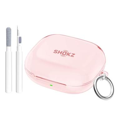 Imagem de Aircawin Capa transparente para SHOKZ OpenFit 2, capa para SHOKZ OpenFit 2 2025, TPU transparente macio à prova de choque para fones de ouvido sem fio Openfit, acessórios de fone de ouvido com