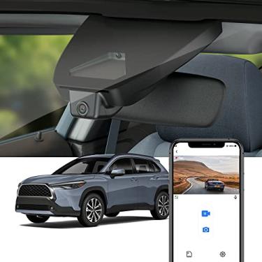 Imagem de Fitcamx 4K Dash Cam Adequada para Toyota Corolla Cross 2023-2026 & Hybrid (Não Corolla), Fábrica OEM Estilo, UHD 2160P Vídeo, WiFi & APP, Loop Gravação, Gravidade Sensor, Plug & Play, 64GB Cartão