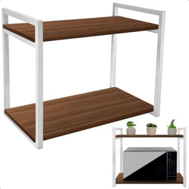 Imagem de Prateleira para Micro-ondas Suporte Nicho para Cozinha Spen (Branco/Villandry)