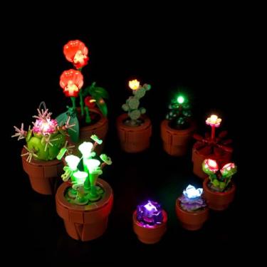 Imagem de ZOVESY Kit de luz LED para Lego 10329 Conjunto de montar criativo, luzes de decoração para flora carnívora, tropical e árida, montar e exibir decoração de cactos, (apenas luzes, sem modelos Lego)