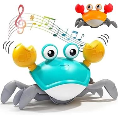 Imagem de Caranguejo Fujão Brinquedo Robo Rastejante Sensor Contra Obstaculos Musical Infantil Bebe Interativo.