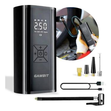 Imagem de 3X Calibrador Compressor Pneu Digital Carro Bike Moto Sem Fi