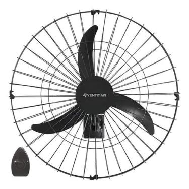 Imagem de Ventilador osc de parede 60 cm ventimais preto light 147w 127v, 110V