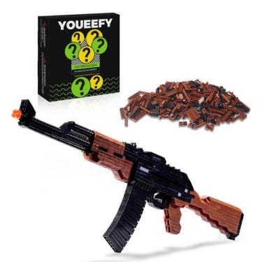 Imagem de Conjunto de armas Building Blocks youeefy 630 PCS Micro Bricks AK-47