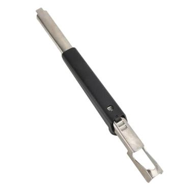 Imagem de lyrlody Abridor de Lata Ajustável, Jarra de Aderência de Conforto de Aço Inoxidável e Abridor de Garrafas, para Acessórios de Cozinha Com Pilinha e Ferramenta Manual, Economia de Mão