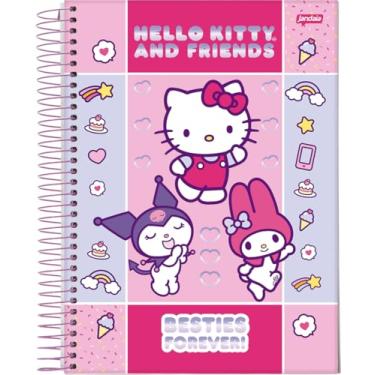 Imagem de Jandaia - Caderno Espiral Universitário CD 10 Matérias 160 Fls Besties Forever Fundo Quadriculado FSC