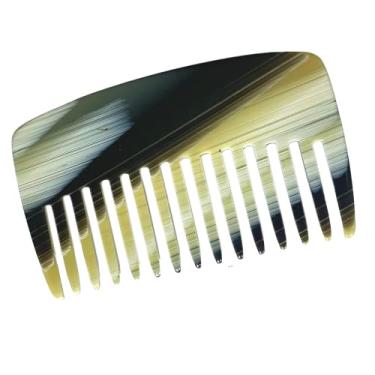 Imagem de French Amie Pocket Book Pente de cabelo para uso diário sem estática, feito à mão, com dentes largos, feito na França