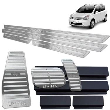 Imagem de Soleira Pedaleira Descanso Livina 2010/2014 Prata BR Auto