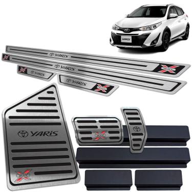 Imagem de Soleira Pedaleira Descanso Yaris X-Way 2018 A 2020 Preto BR