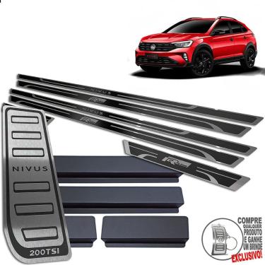 Imagem de Descanso + Soleira Volkswagen Nivus R-Line Preto Alto Relevo