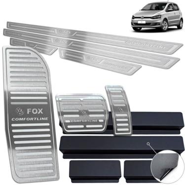 Imagem de Pedaleira Auto Soleira Descanso Prata Fox Comfortline 14 20