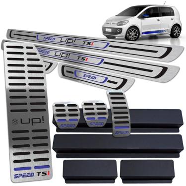 Imagem de Soleira Pedaleira Descanso Preto Baixo Relevo Up Tsi Speed