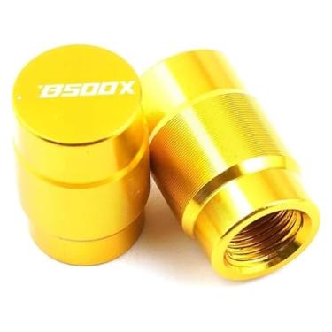 Imagem de Acessórios de motocicleta Suporte lateral para pé ampliar tampas de almofada e válvula compatíveis com CB500X CB 500 X CB 500X 2013-2022 2021 2020 (Gold ValveCaps)