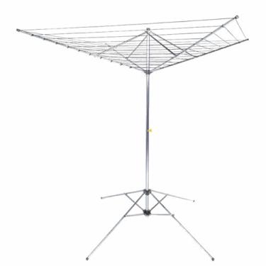 Imagem de Varal De Chão Giratório 11 Cordas Aço Galvanizado Reforçado Grande Forte