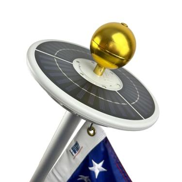 Imagem de Luz de mastro solar Sirius Geração 2 - Service First - Ultra brilhante - Design à prova de intempéries - Vida útil da bateria durante toda a noite - Detecção automática de sol - Serve na maioria dos